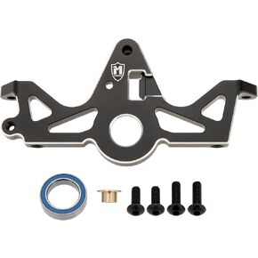 MEUS Racing Aluminum Motor Mount for Traxxas 1/10 Slash/Rustler/F-150 Raptor R/Hoss/Jato/Fiesta 4X4 Upgrade Parts #6860 (Black)