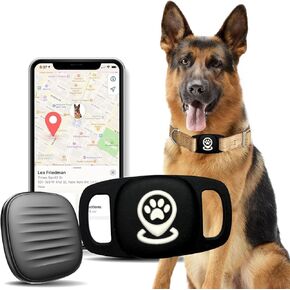تعقب Pet Tracker لـ Dog Tracker Smart Pet Location Tracker مع Holder ، Finding Smart Pinder ، جهاز MFI ، جهاز تتبع الكلاب ، بدون رسوم شهرية ، يعمل مع Find My (iOS فقط)