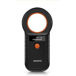 Pet Micro Chip Reader Animal Lizard Snake Horse Cattle Pets Cat Dog Rfid emid microchip tag scanner 134.2khz 125khz FDX-B (ISO 11784/11785) 15 رقمًا ماسحة ضوئي لرقاقة PET (190C)