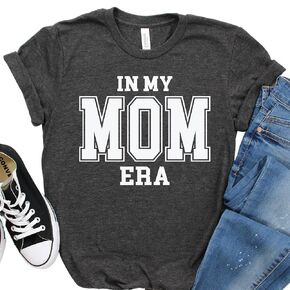 In My MOM LIFE Era Woman's Tee - MOther's Day Shirt - Shirts for Mom's - Small-4XL and Plus Size - Gift for Mom; Mother's day gift (XL)