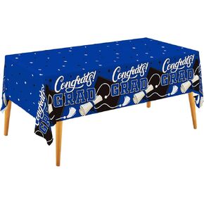 Gatherfun 2025 Party Supplies Kit - 2 PCS Maroon Gongrats grad tablecover لزخارف حفل التخرج - يغطي طاولة التخرج البلاستيكية 54 "× 108"