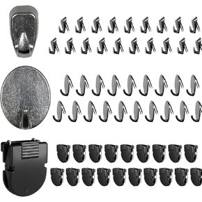 خطافات المقصورة 40 pcs ومقاطع المقصورة 20pcs لوحة القماش خطافات الجدار مقاطع المقصورة ملاحظات المذكرات الحجم القياسي للمكتب منزل غرفة المطبخ اللوحة اللوازم