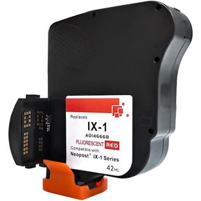 Ixink1 Red Postage حبر خرطوشة متوافقة مع الربع IX-1 IX1 Meters Sure.Jet # A0146668