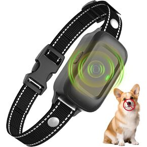 Sivomens Ultrasonic Bark Collar, Rechargeable Smart Anti Barking Collars for Dogs, Adujustiable Dog Training Collar Auto Bark Detection for Small Medium Large Dogs
