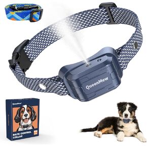 Citronella Bark Collar, Automatic Citronella Dog Bark Collar Spray Anti Dog Bark Collars with 2 Adjustable Spray Level, Citronella Dog Barking Training Collar No Shock Safty for Dogs