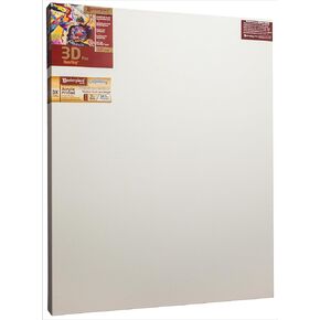 تحفة Z1DM-4560 3D Pro 2.5 "Deep Monterey 10.5 أوقية القطن متوسطة الملمس تمتد القماش 45" × 60 "أبيض