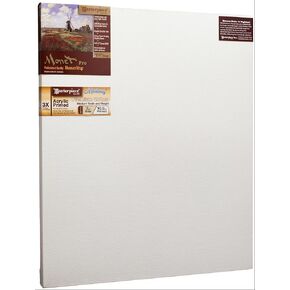 تحفة Z1MM-3451 MONET PRO 1.5 "Deep Monterey 10.5 أوقية قطنية متوسطة الملمس تمتد 34" × 51 "أبيض