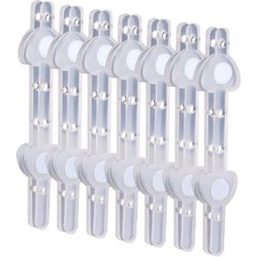 7 Pairs Clear Boutonniere Magnets, Transparent Floral Magnets Clips Flower Corsage Pin Magnetic Brooches Corsage Fasteners Business Buttonhole for Handmade Wedding Bride Corsage Making Accessories