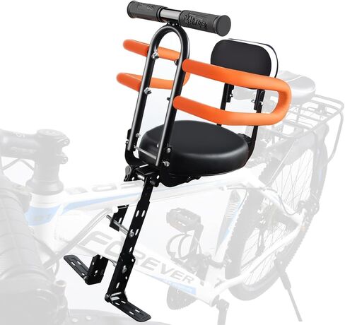 Child Bike Seat for Adult Bike,Retractable Baby Bike Seat Front Mounted for Children 2-6 Years Old in Saudi Arabia