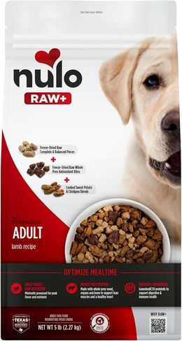 Nulo Freeze-Dried Raw Plus Chicken, Whitefish & Salmon Dog Food, 5 LB Bag in Saudi Arabia