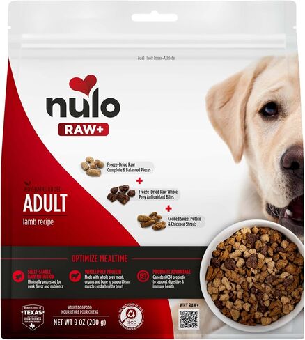 Nulo Freeze-Dried Raw Plus Chicken, Whitefish & Salmon Dog Food, 5 LB Bag in Saudi Arabia