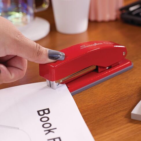 Swingline Stapler, Cub Compact Desktop Stapler, 20 Sheet Capacity, Metal, Rio Red (S701070) in Kuwait