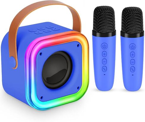 Mini Karaoke Machine for Kids ، Girl Toys Gifts ، Kids Karaoke Wireless Microphone مقابل 4،5،6،7،9،10،11،12 عامًا من الأولاد والبنات. in Kuwait