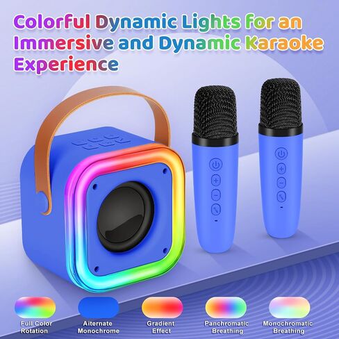 Mini Karaoke Machine for Kids ، Girl Toys Gifts ، Kids Karaoke Wireless Microphone مقابل 4،5،6،7،9،10،11،12 عامًا من الأولاد والبنات. in Kuwait
