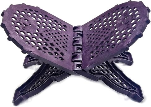 Rahel Holy Book Stand for Pooja Puja Gita Quran Churan Bible حامل. كتاب خشبي الصلاة البلاستيكية القابلة للطي (صغير ، أزرق) in Kuwait