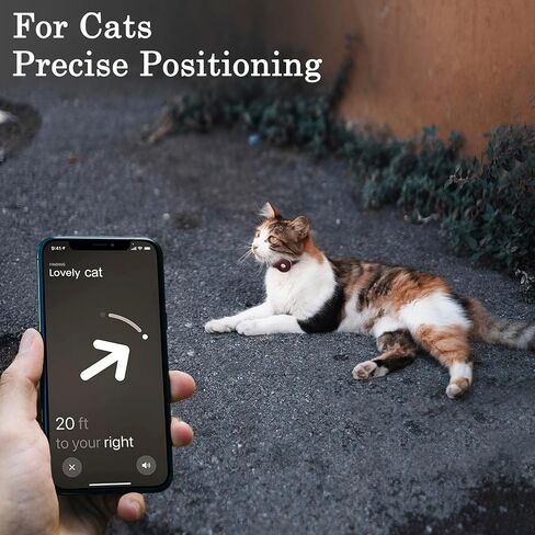 OOPSDOGGY Reflective Leather AirTag Cat Collar with Bell - Non Breakaway Adjustable Pet Collar with Apple Air Tag Holder - Lightweight GPS Kitten Collars for Small Dogs Puppy (Camel) in Saudi Arabia