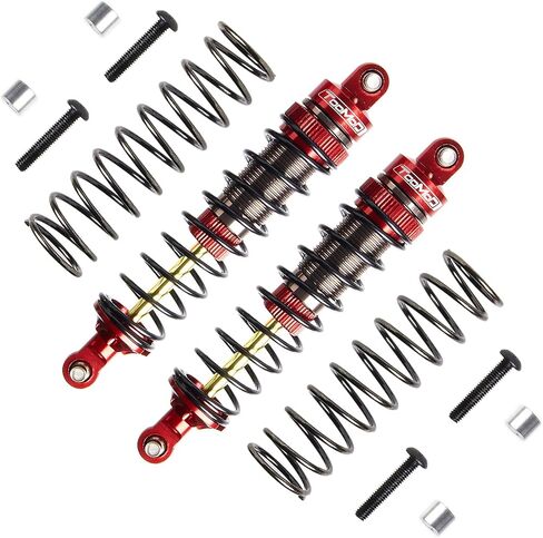100mm RC Oil Shock Absorber Big Bore Damper for 1/10 Arrma,Slash,BIG ROCK,Stampede,Rustler, Bandit, Ford, Vorteks,1/8 TYPHON,etc. Parts Upgrade Replace（2Pcs）(Blue) in Saudi Arabia