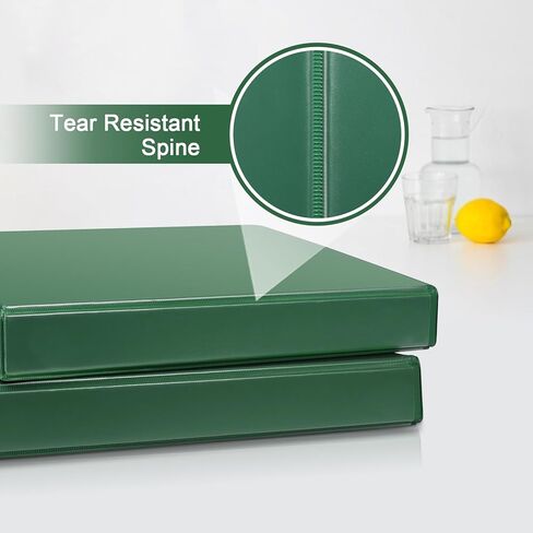 Comix Sturdy 1 بوصة المجلدات 3 حلقة مع غطاء عرض واضح ، 1 "حلقة Slant-D رابط الموثق 225 ورقة من ورق الحرف لدينا ، 6 حزمة (أخضر) in Kuwait