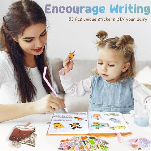 Primo Lines DIY Journal Kit for Girls ، Gifts for Tween & Teen Girls Birthdy Stationery Stize for 8 9 10 11 12 13 14 year in Kuwait
