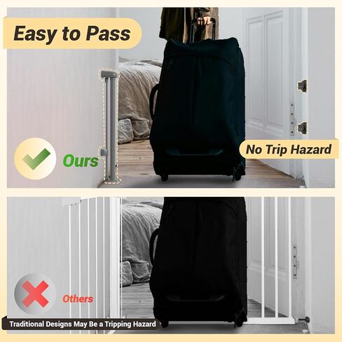 Retractable Short Dog Gate with Drill Installation - 15.7" H Mesh Pet Gate, Extends Up to 50" W, Small Dog Gate for Stairs, Easy Step Over Low Puppy Gate for Doorways Indoor Outdoor White in Saudi Arabia