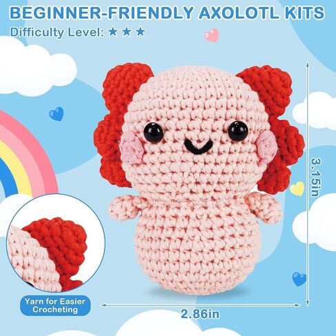 StryWiin Crochet Kit for Beginners, 21 Pcs Turtle Family Crochet Animal Kit with Step-by-Step Video Tutorials, DIY Beginner Crochet Kit for Adults, Ideal for Birthday and Holiday Gifts in Saudi Arabia