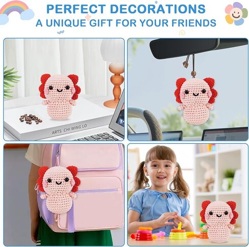StryWiin Crochet Kit for Beginners, 21 Pcs Turtle Family Crochet Animal Kit with Step-by-Step Video Tutorials, DIY Beginner Crochet Kit for Adults, Ideal for Birthday and Holiday Gifts in Saudi Arabia