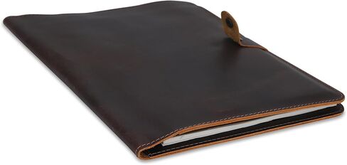 Brown Genuine Leather File Folder for Men and Women, 13" x 10" in Saudi Arabia