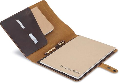 Brown Genuine Leather File Folder for Men and Women, 13" x 10" in Saudi Arabia