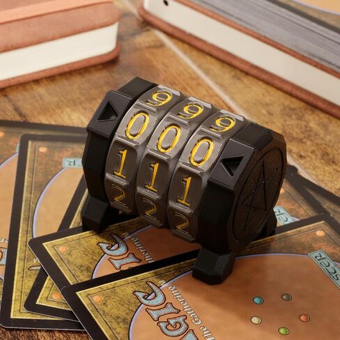 MTG Life Counter Wheel Health Tracker Gradient Game Counter for Board Game Compatible Table top Games with Magic Card Game Accessories CCG Creature Stats (Black) in Kuwait