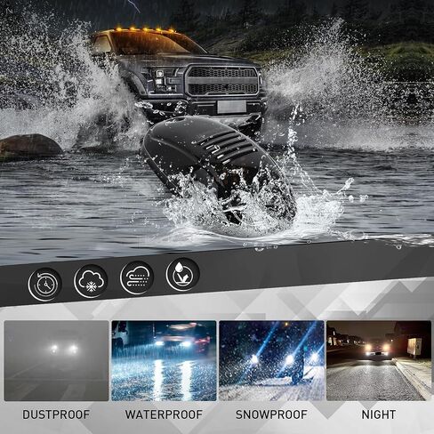 Cab Roof Clearance Light, 5 Pcs LED Top Marker Running Light Compatible with Dodge Ram 2003-2018 1500 2500 3500 4500 5500 (Amber) in Saudi Arabia