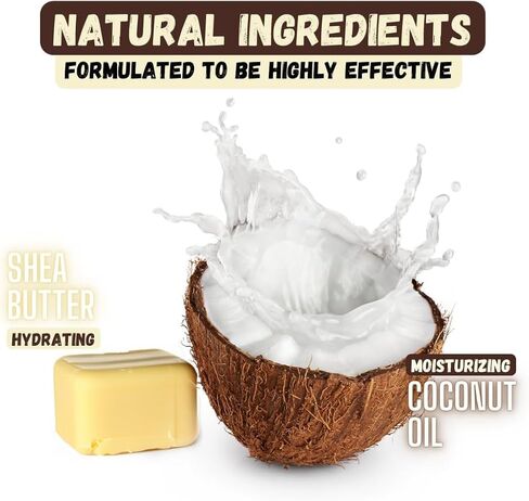 Deshedding Dog Shampoo Bar for Shedding Control, Natural Ingredients with Coconut Oil & Shea Butter | No Plastic Waste, Vegan, 3 Bars in Saudi Arabia
