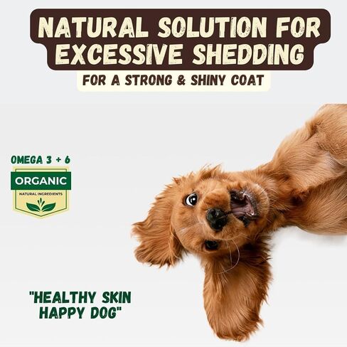 Deshedding Dog Shampoo Bar for Shedding Control, Natural Ingredients with Coconut Oil & Shea Butter | No Plastic Waste, Vegan, 3 Bars in Saudi Arabia