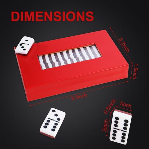 Double Six Standard Dominos Set 28 Tiles – Dominos Set Games for Adults, Classic Numbers Table Games, Family Travel Dominos Games Night Ideal for 2-4 Players (Pink) in Saudi Arabia
