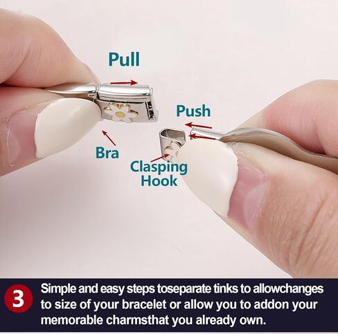 Italian Charm Bracelet Charms Sets Sivery Charms Brascelets with 20Pcs Charms and Opening Tools Handmade DIY Jewelry Gifts Sivery in Saudi Arabia