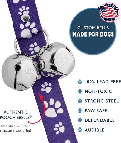 Dog Doorbell, Dog Potty Training Bells, Dog Safe USA-Made w/Perfect Sound,Dog Trainer Approved, Housetraining Made Easy & Quick, Sig Tracks Beige in Saudi Arabia