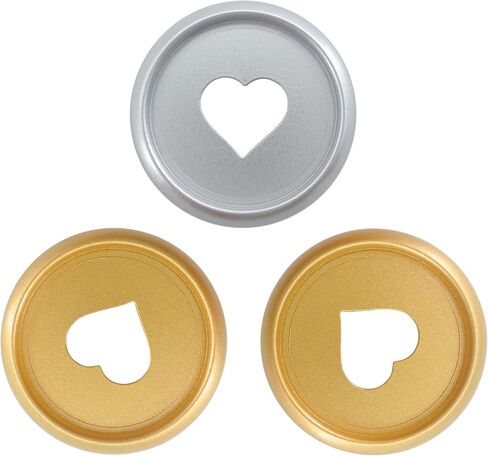 33pcs Expansion Discbound Notebook System Heart Plastic Discs Book Binding Disc Binder Rings Planner Accessories(Rosegold,1.25inch/32mm,33 Pieces) in Kuwait