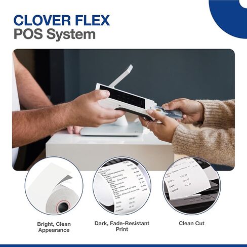 10 Rolls - Clover Receipt Paper - 3 1/8" x 230' - BPA Free - Thermal Receipt Paper Rolls for Clover POS Station Printer P100, P500, P550 in Saudi Arabia