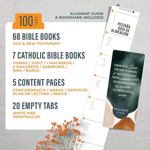 علامات تبويب الكتاب المقدس الكاثوليكية الإسبانية الوردي للكتاب المقدس - مستلزمات دراسة الكتاب المقدس للببليا católica en español ، دراسة الكتاب المقدس مع علامات تبويب الأناجيل - تبويب الكتاب المقدس للنساء والرجال ، وملحقات الكتاب المقدس in Kuwait