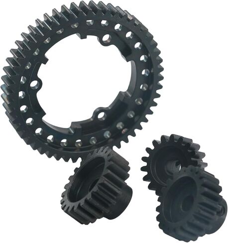 54T 1 Mod Hardened Steel Spur Gear with 18T+20T+22T Motor Pinion Gear for Traxxas 1/5 X-Maxx 1/7 XO-1 1/10 Maxx 1/10 E-REVO 2.0 VXL, Replace 6447 (54T) in Saudi Arabia