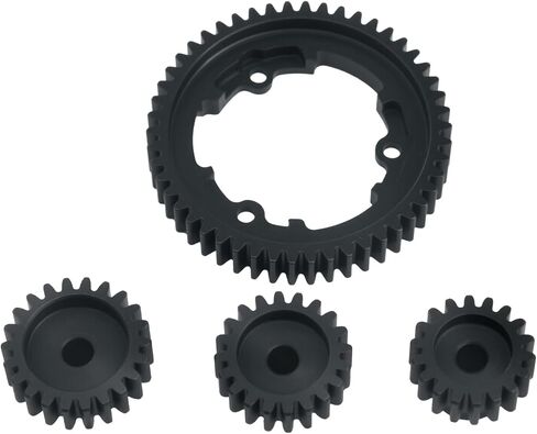 54T 1 Mod Hardened Steel Spur Gear with 18T+20T+22T Motor Pinion Gear for Traxxas 1/5 X-Maxx 1/7 XO-1 1/10 Maxx 1/10 E-REVO 2.0 VXL, Replace 6447 (54T) in Saudi Arabia
