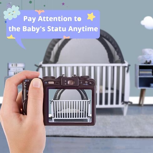 Baby Crib Tent, Crib Tent to Keep Baby from Climbing Out, Durable Strong Self-Locking Zippers, Pop Up Crib Cover Safety Netting Mesh, Mosquito Net for Crib, White Crib Net to Keep Baby in in Saudi Arabia