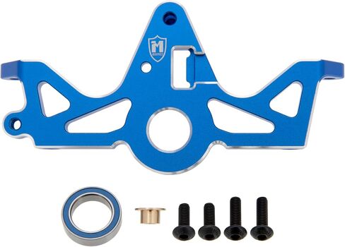 MEUS Racing Aluminum Motor Mount for Traxxas 1/10 Slash/Rustler/F-150 Raptor R/Hoss/Jato/Fiesta 4X4 Upgrade Parts #6860 (Black) in Saudi Arabia