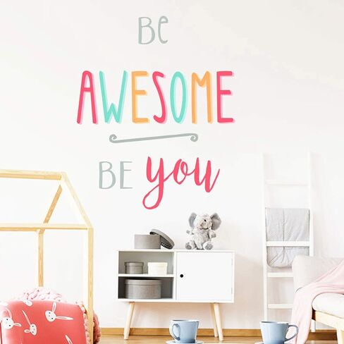Inspirational Wall Decor Quotes for Boy Girl Room –Be Brave Be Bold Be You Tiful – Decor for Living Room Bedroom Classroom Playroom Nursery Girls Boys Room Wall Decals Decorations in Saudi Arabia