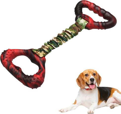 Interactive Dog Toy for Large Breeds - Heavy-Duty Chew Toy with Elastic Rope, Perfect for Tug-of-War and Promoting Positive Chewing Habits in Saudi Arabia