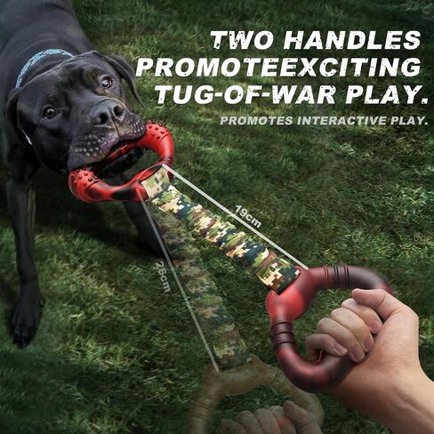 Interactive Dog Toy for Large Breeds - Heavy-Duty Chew Toy with Elastic Rope, Perfect for Tug-of-War and Promoting Positive Chewing Habits in Saudi Arabia