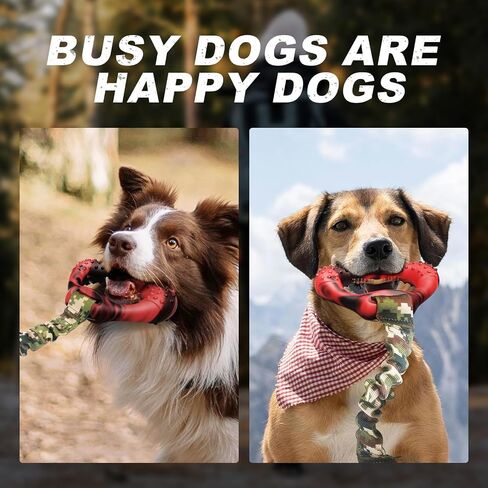 Interactive Dog Toy for Large Breeds - Heavy-Duty Chew Toy with Elastic Rope, Perfect for Tug-of-War and Promoting Positive Chewing Habits in Saudi Arabia