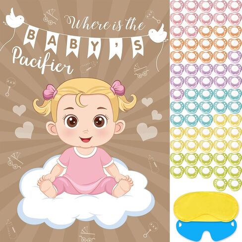 Pin The Crown on The Princess Party Games for Kids Girls Princess Birthday Party Supplies Pin The Tail Game Princess Tea Party Decorations, Large Princess Poster with 24 Crown Stickers in Saudi Arabia