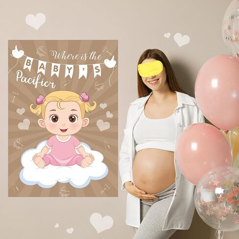Pin The Crown on The Princess Party Games for Kids Girls Princess Birthday Party Supplies Pin The Tail Game Princess Tea Party Decorations, Large Princess Poster with 24 Crown Stickers in Saudi Arabia