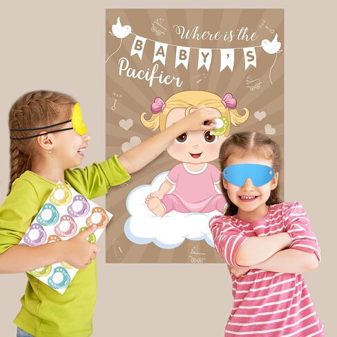Pin The Crown on The Princess Party Games for Kids Girls Princess Birthday Party Supplies Pin The Tail Game Princess Tea Party Decorations, Large Princess Poster with 24 Crown Stickers in Saudi Arabia