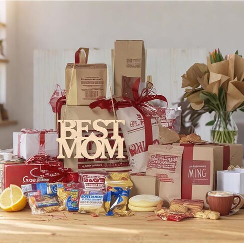 20 Pcs Mother's Day Unfinished Wood Crafts, DIY Best MOM Wood Cutouts Mother's Day Wooden Letter Ornaments Tags, Best MOM Crafts for Kids Painting Mom's Birthday Party Gifts (Best MOM) in Kuwait